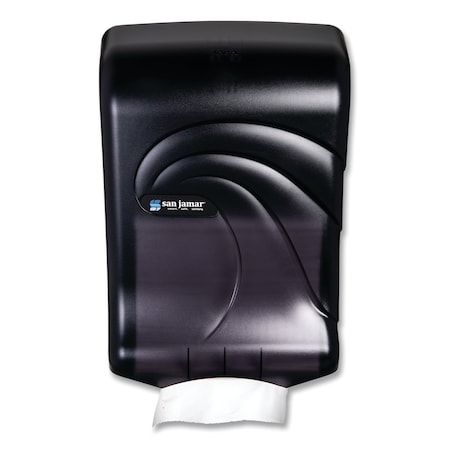San Jamar Ultrafold Multifold/C-Fold Towel Dispenser, Oceans, 11.75 x 6.25 x 18, Transparent Black Pearl T1790TBK